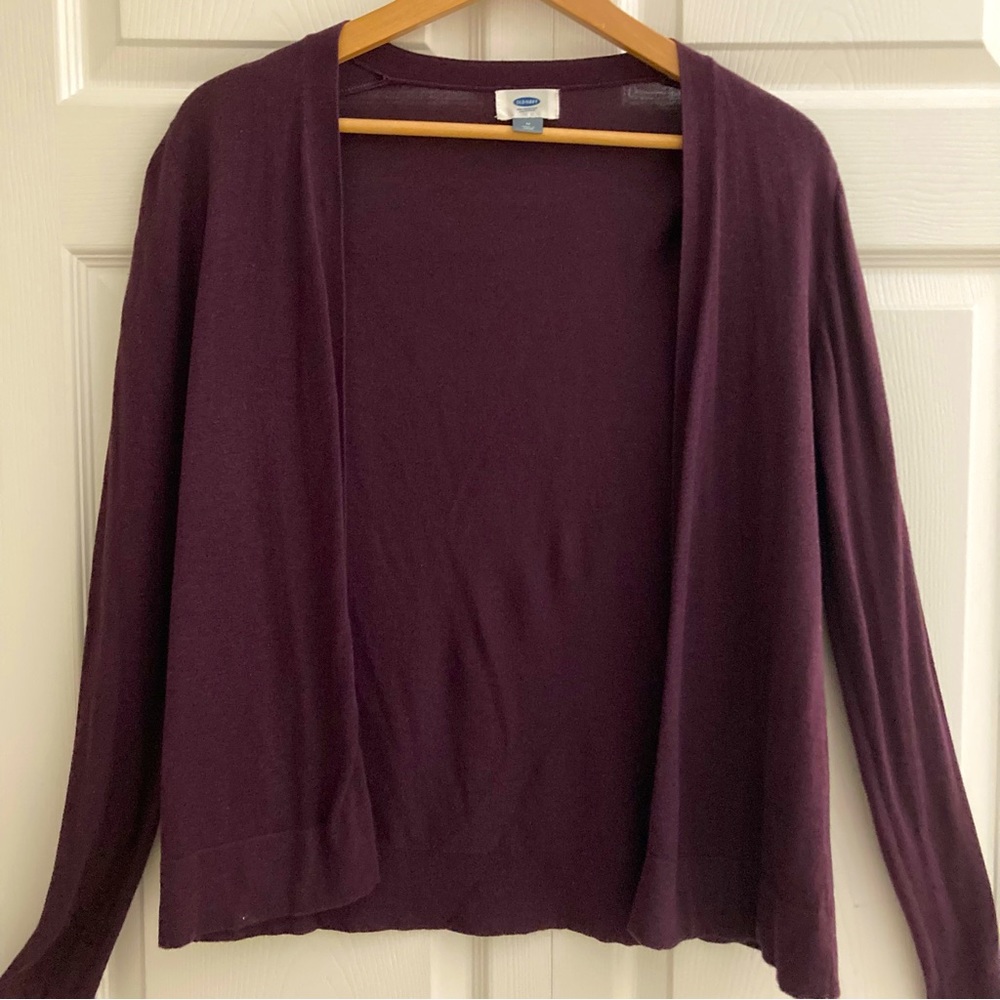 Old Navy eggplant cardigan